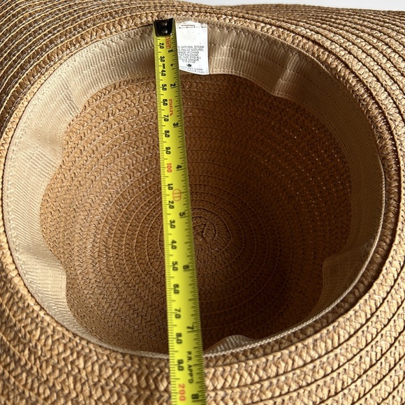100% Natural Straw Summer Sun hat for Women, Wide Brim - Picture 5 of 6